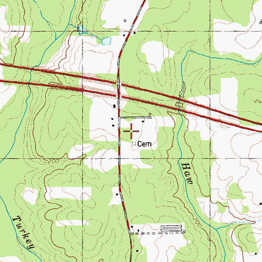 Topographic Map of Mammings School (historical), NC