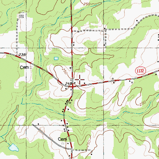 Topographic Map of Morgan School (historical), NC
