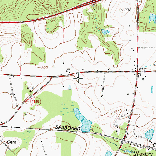 Topographic Map of Maple Creek Church, NC