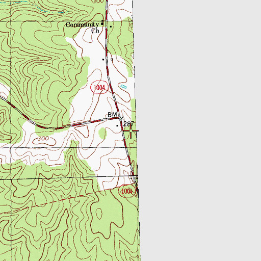 Topographic Map of Argo (historical), NC