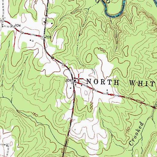 Topographic Map of Wards Store, NC