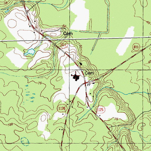 Topographic Map of Clear Run Middle School, NC
