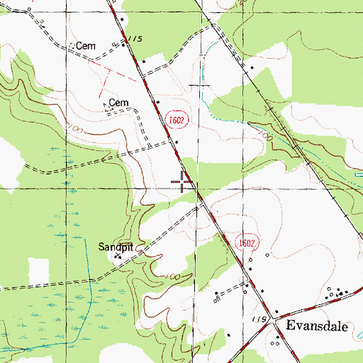 Topographic Map of Beddingfield High School, NC