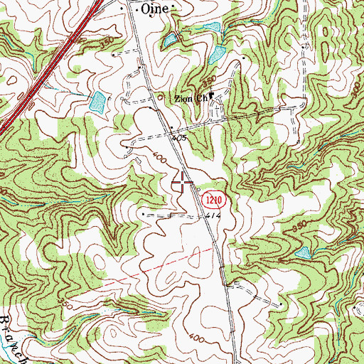 Topographic Map of Poplar Mount (historical), NC