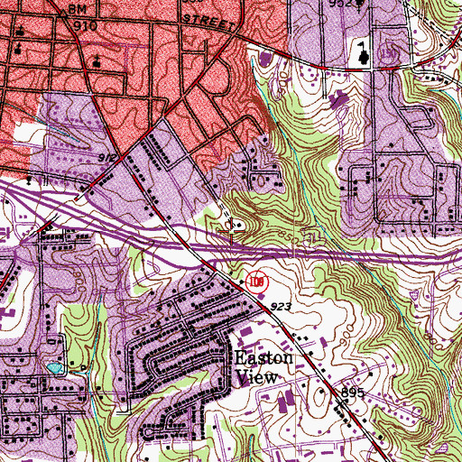 Topographic Map of Charleston (historical), NC