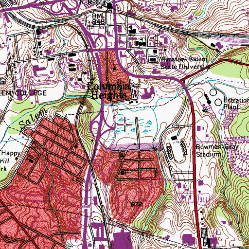 Topographic Map of Civitan Park, NC