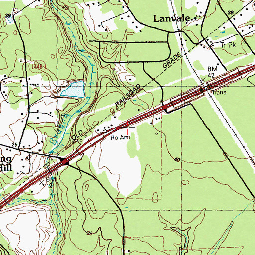 Topographic Map of El Paso, NC
