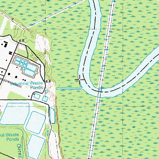 Topographic Map of Dollisons Landing (historical), NC
