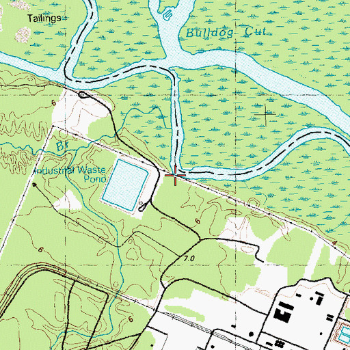 Topographic Map of Magnolia Landing (historical), NC