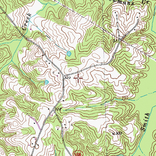Topographic Map of Newman (historical), NC