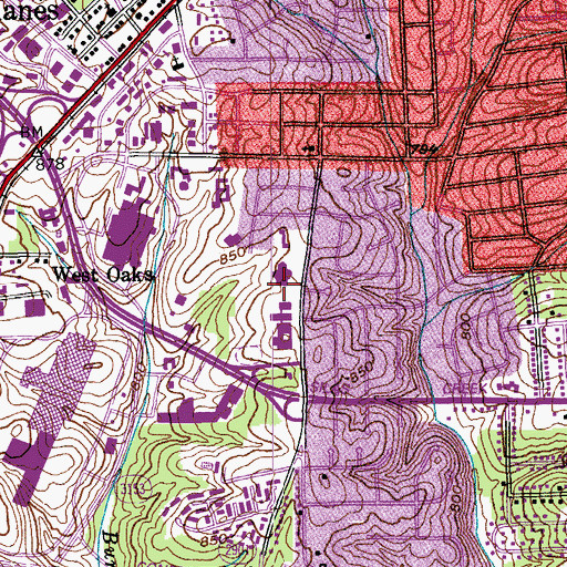 Topographic Map of Bolton Elementary School, NC