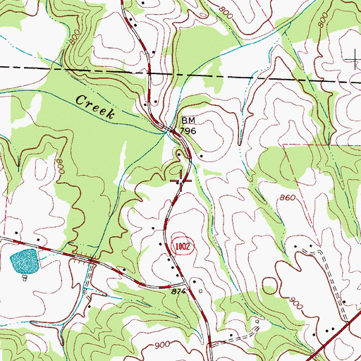 Topographic Map of Stagecoach House, NC