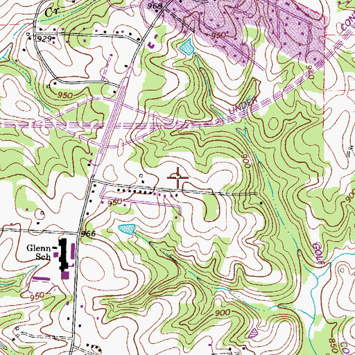 Topographic Map of Pine Tree Golf Club, NC