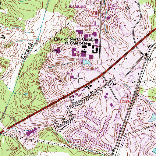 Topographic Map of Scott Residence Hall, NC