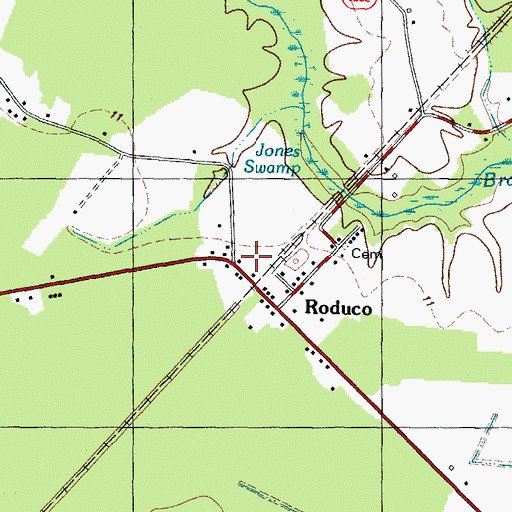 Topographic Map of Farm Fresh Shopping Center, NC