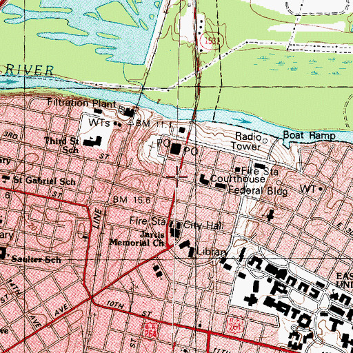 Topographic Map of Fleming House, NC