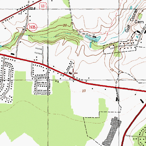 Topographic Map of Evangelistic Tabernacle, NC