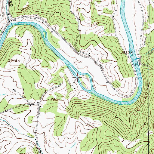 Topographic Map of Wagoner Road Access, NC