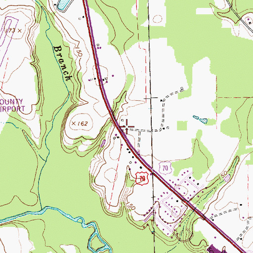 Topographic Map of Smithfield Plaza, NC