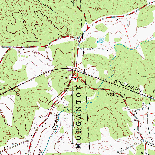 Topographic Map of Zion Methodist, NC