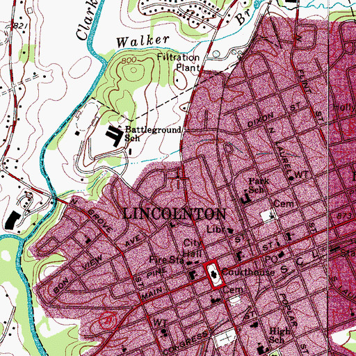 Topographic Map of Saint Dorothys Catholic Church, NC