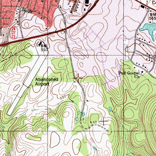 Topographic Map of Cargill Corporation, NC