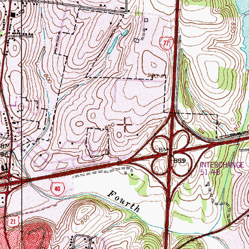 Topographic Map of Clark Plant, NC