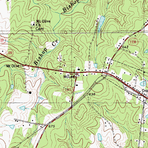 Topographic Map of North Carolina Forest Service Rangers Office, NC