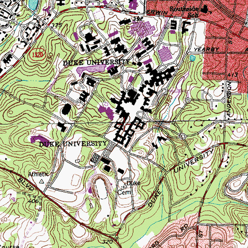 Topographic Map of Kilgo Quadrangle, NC