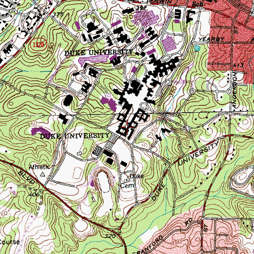 Topographic Map of Crowell Quadrangle, NC