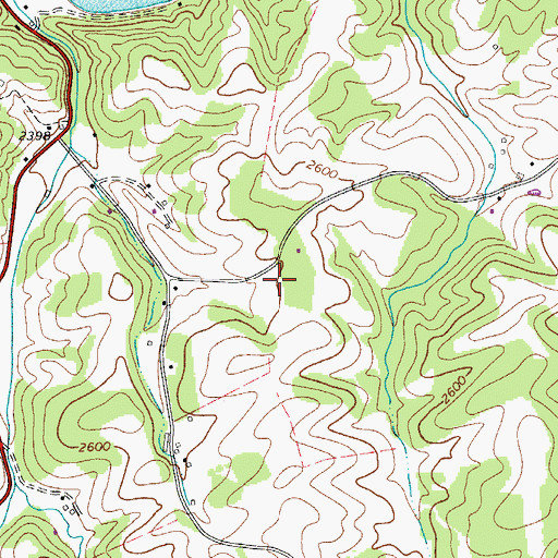 Topographic Map of New River Canoe and Campground, NC