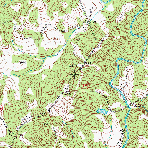 Topographic Map of James Martin Plantation, NC