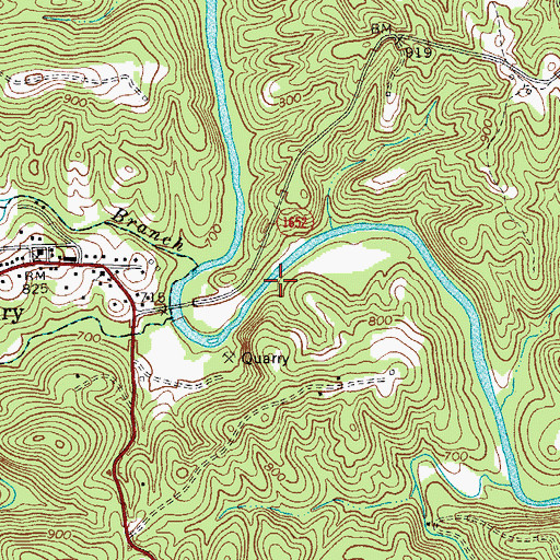 Topographic Map of Moratuck Park Site, NC