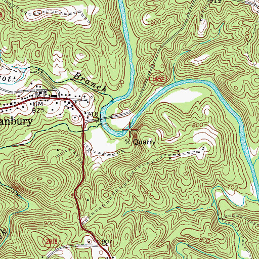 Topographic Map of Moratuck Park, NC