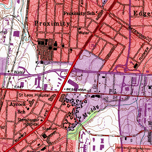 Topographic Map of Northeast Center, NC