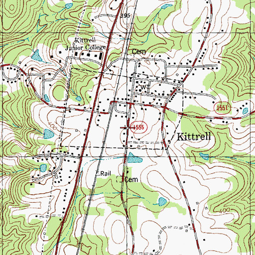 Topographic Map of Saint James Episcopal Church, NC