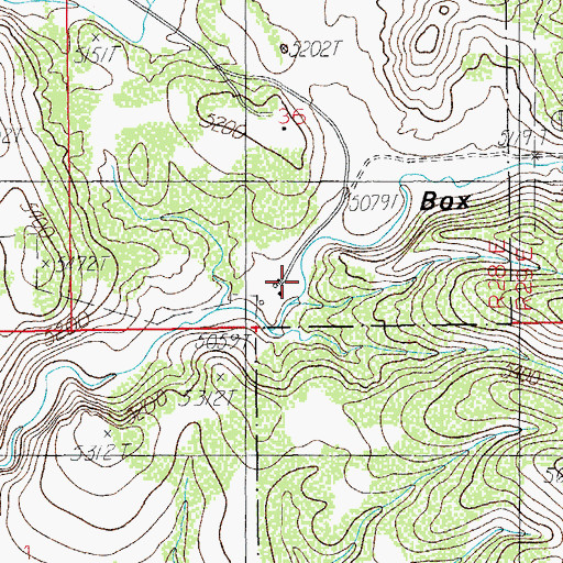 Topographic Map of Bar Boot Ranch, AZ