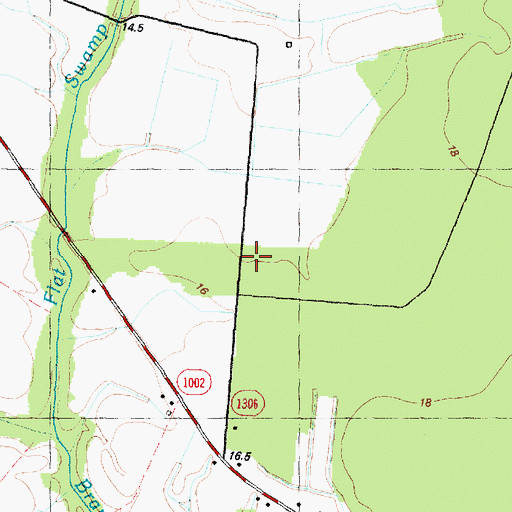 Topographic Map of Bonus Post Office (historical), NC