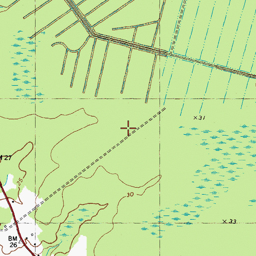 Topographic Map of Hopewell Church, NC
