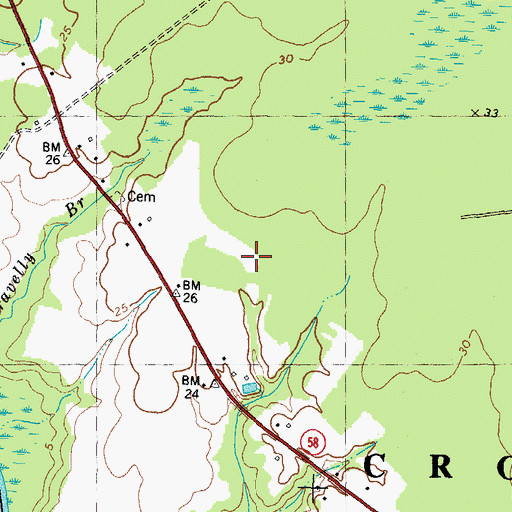 Topographic Map of Fowle Post Office (historical), NC