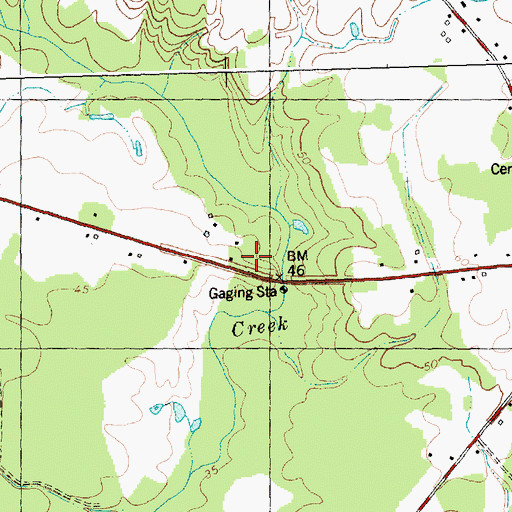 Topographic Map of Rockfish Cemetery, NC