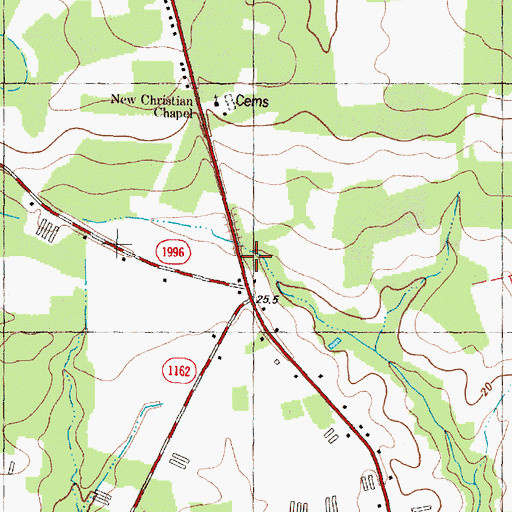 Topographic Map of Xenia Post Office (historical), NC