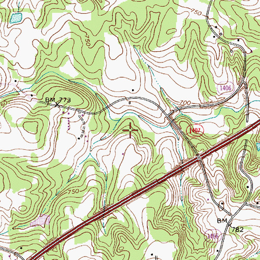 Topographic Map of Dutchman Post Office (historical), NC