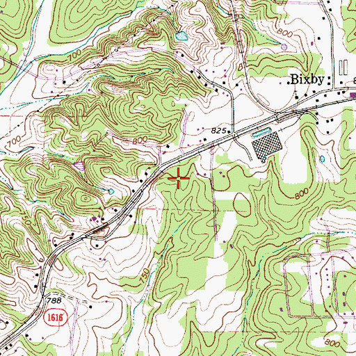 Topographic Map of Heidleberg Settlement, NC