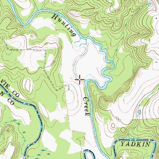 Topographic Map of Frohock Mill site, NC