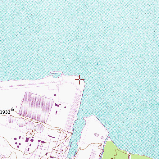 Topographic Map of Bear Grass Point (historical), NC