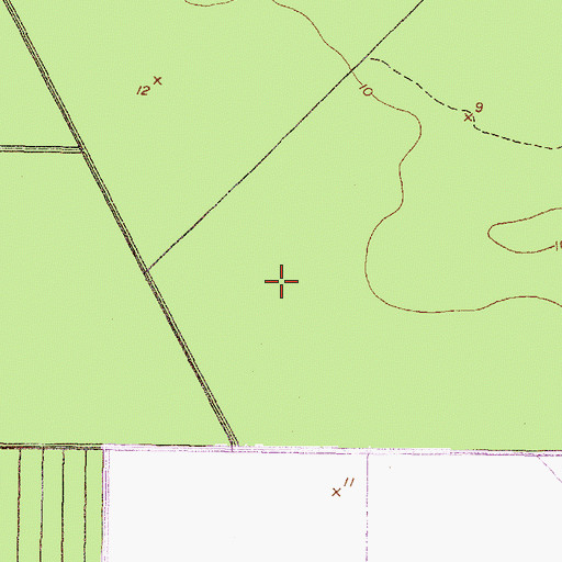 Topographic Map of Pantego Swamp, NC
