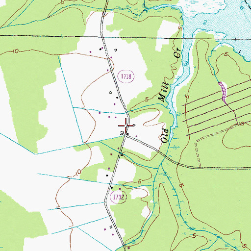 Topographic Map of Oak Grove Church, NC