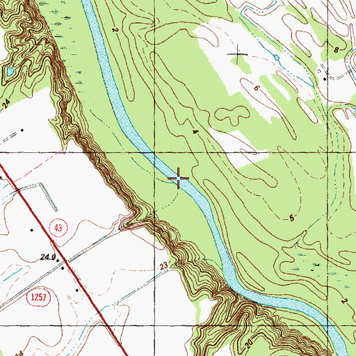 Topographic Map of Peeples Landing (historical), NC