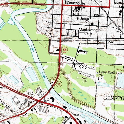 Topographic Map of Happersville (historical), NC